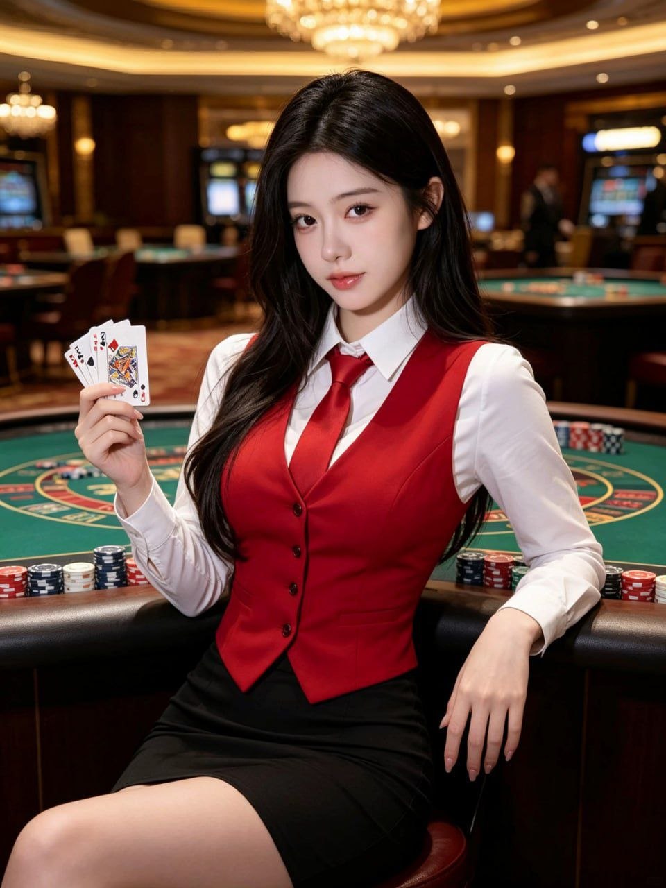 新盛公司现场美女